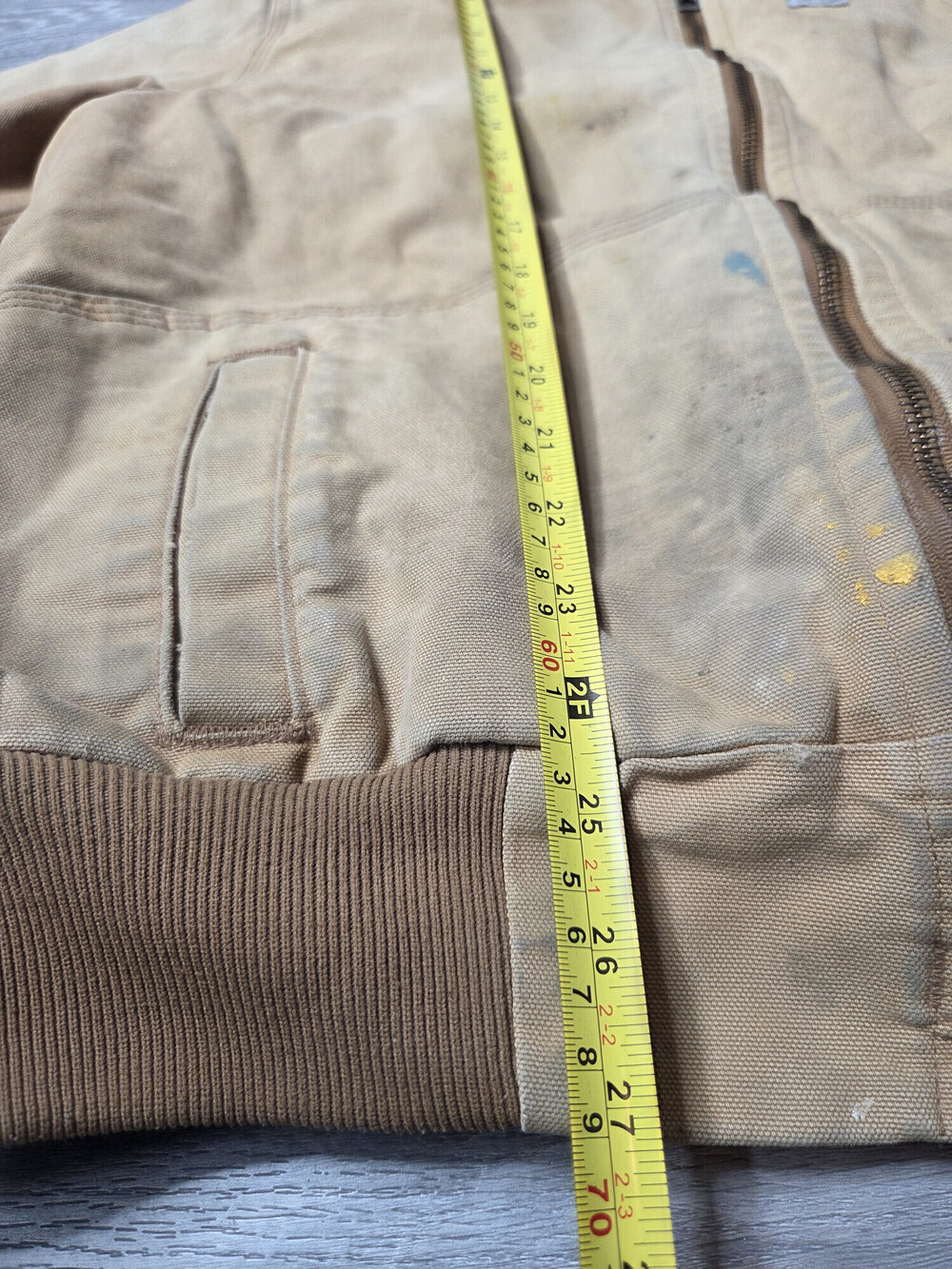 Carhartt Wildwood Womens XL Sherpa Lined Canvas Work Jacket Tan Brown - Picture 10 of 13